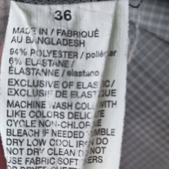 Ben Hogan flat front golf shorts grey plaid men's size 36 - Picture 4 of 10